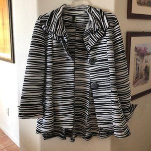 Black and White Striped Jacket